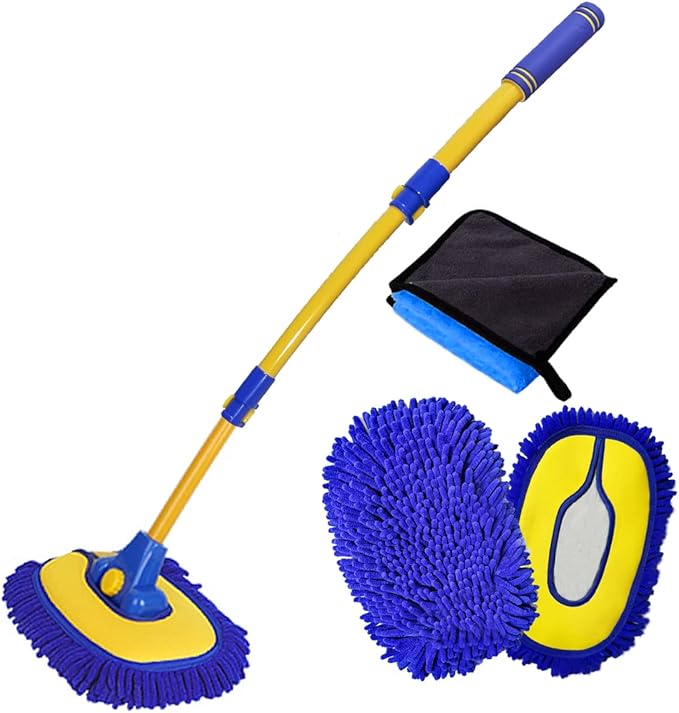 Car Wash Brush with Long Handle, Microfiber